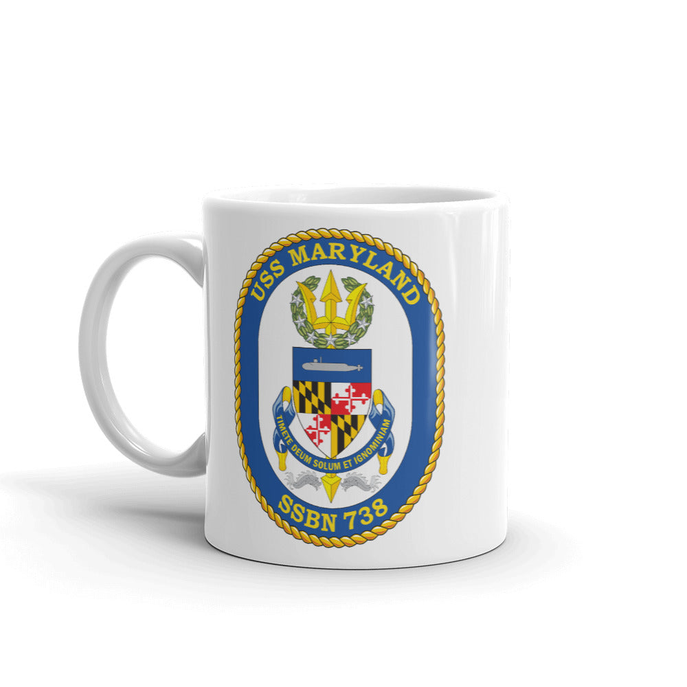 USS Maryland (SSN-738) Ship's Crest Mug