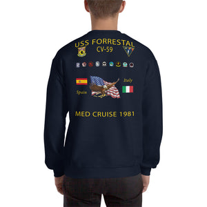 USS Forrestal (CV-59) 1981 Cruise Sweatshirt