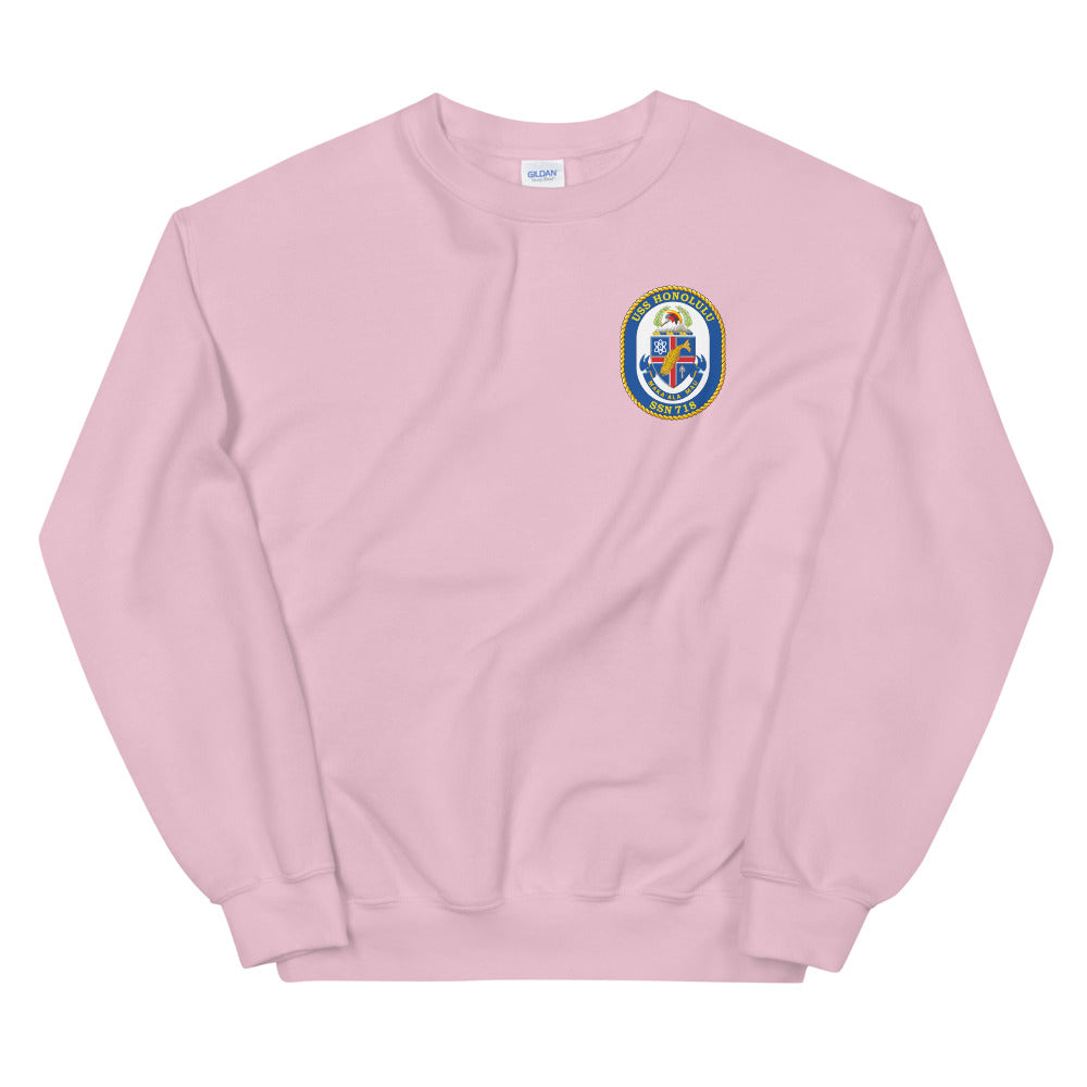 USS Honolulu (SSN-718) Ship's Crest Sweatshirt