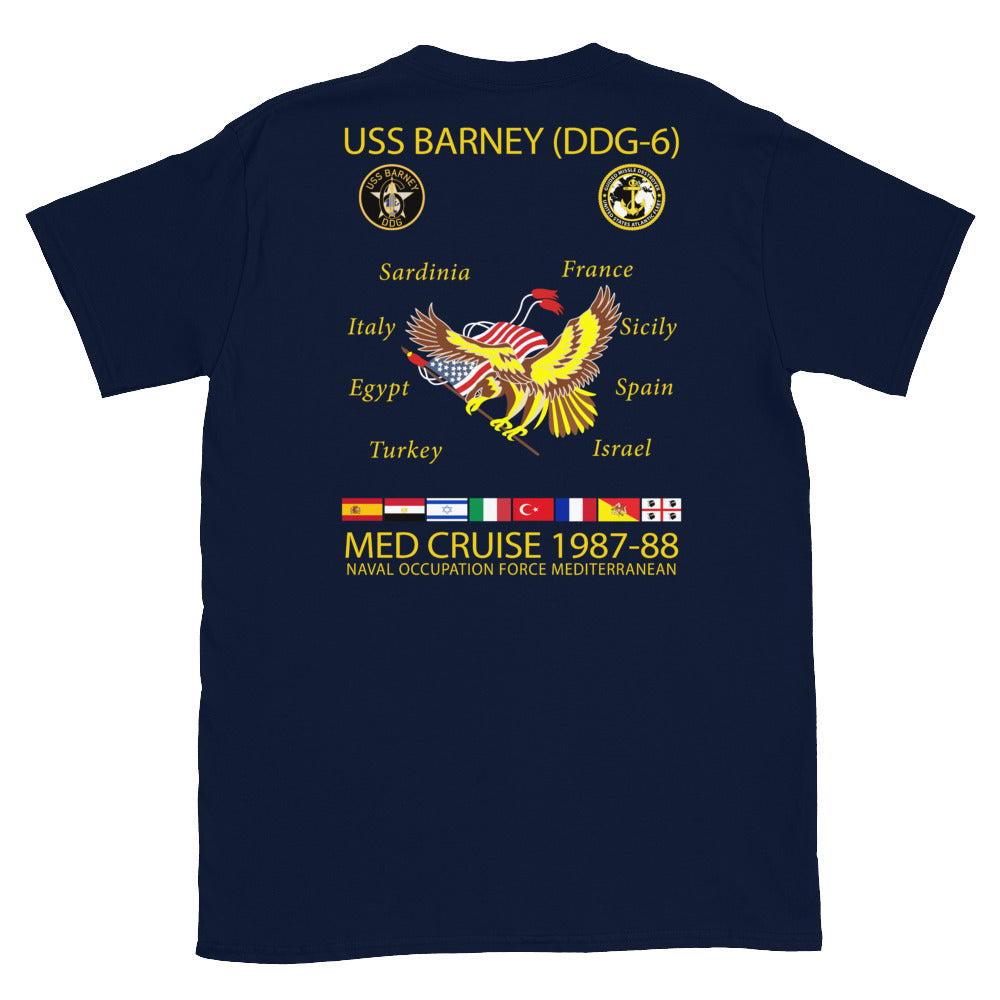 USS Barney (DDG-6) 1987-88 Cruise Shirt