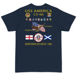 USS America (CV-66) 1982 Cruise Shirt - SIZES 4XL-5XL ONLY