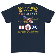 Load image into Gallery viewer, USS America (CV-66) 1982 Cruise Shirt - SIZES 4XL-5XL ONLY