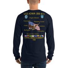 Load image into Gallery viewer, USS Iowa (BB-61) 1984 Long Sleeve Cruise Shirt