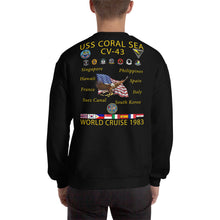Load image into Gallery viewer, USS Coral Sea (CV-43) 1983 Cruise Sweatshirt