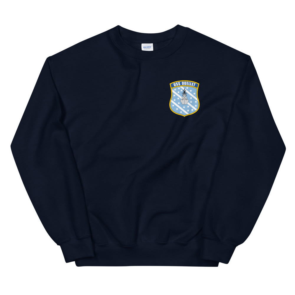USS Ouellet (FF-1077) Ship's Crest Sweatshirt