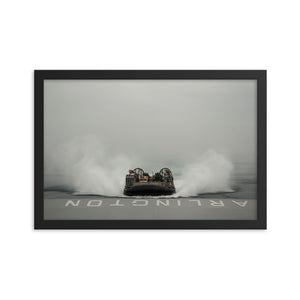 USS Arlington (LPD-24) Framed Ship Photo - Dock