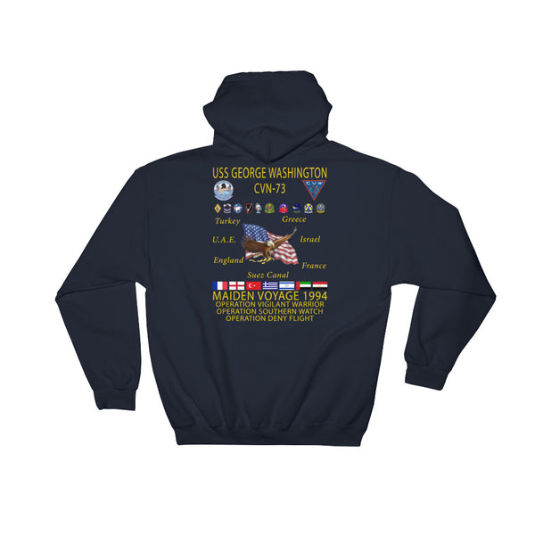 USS George Washington (CVN-73) 1994 Cruise Hoodie