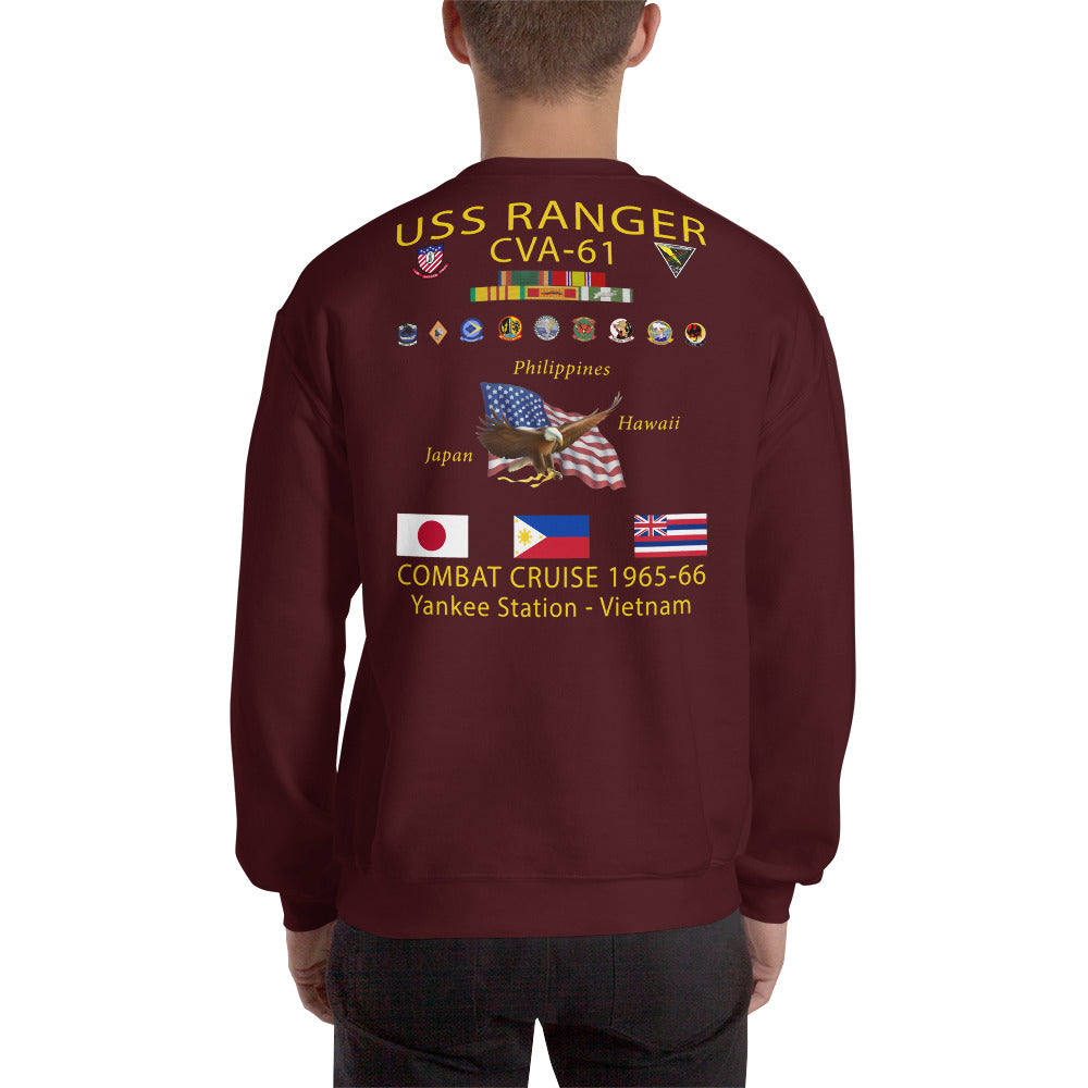USS Ranger (CVA-61) 1965-66 Cruise Sweatshirt
