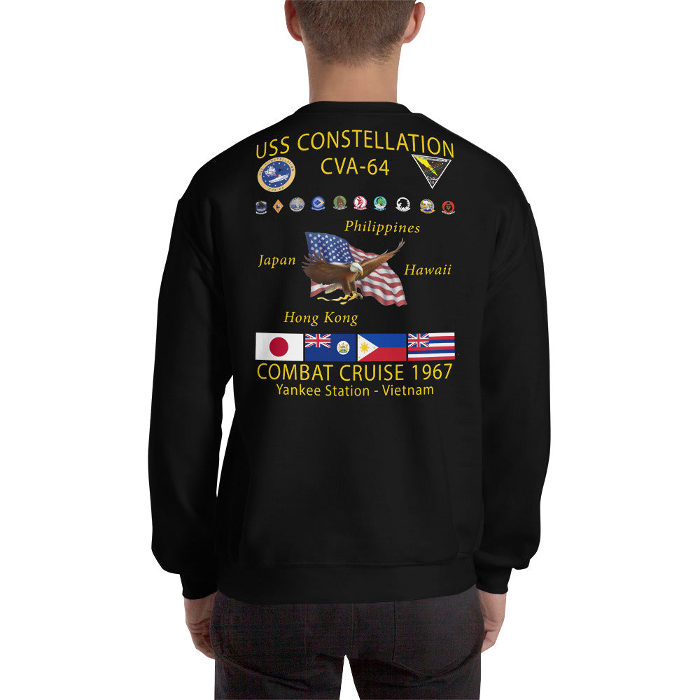 USS Constellation (CVA-64) 1967 Cruise Sweatshirt