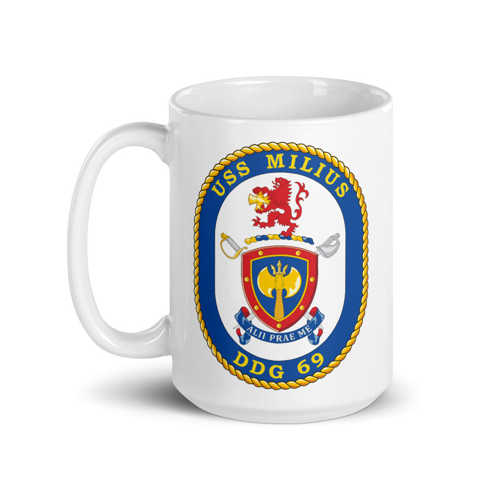USS Milius (DDG-69) Ship's Crest Mug