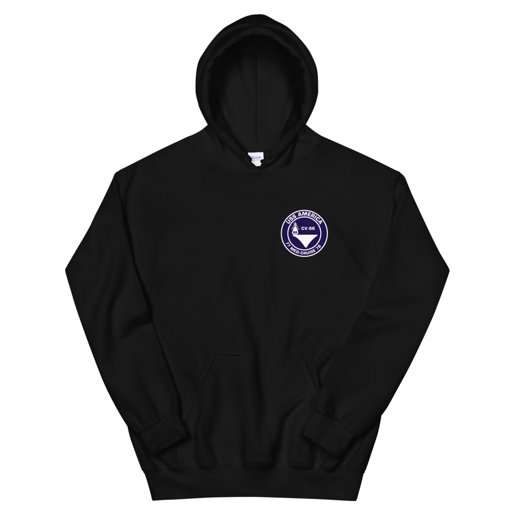USS America (CV-66) 1977-78 Med Cruise Hoodie