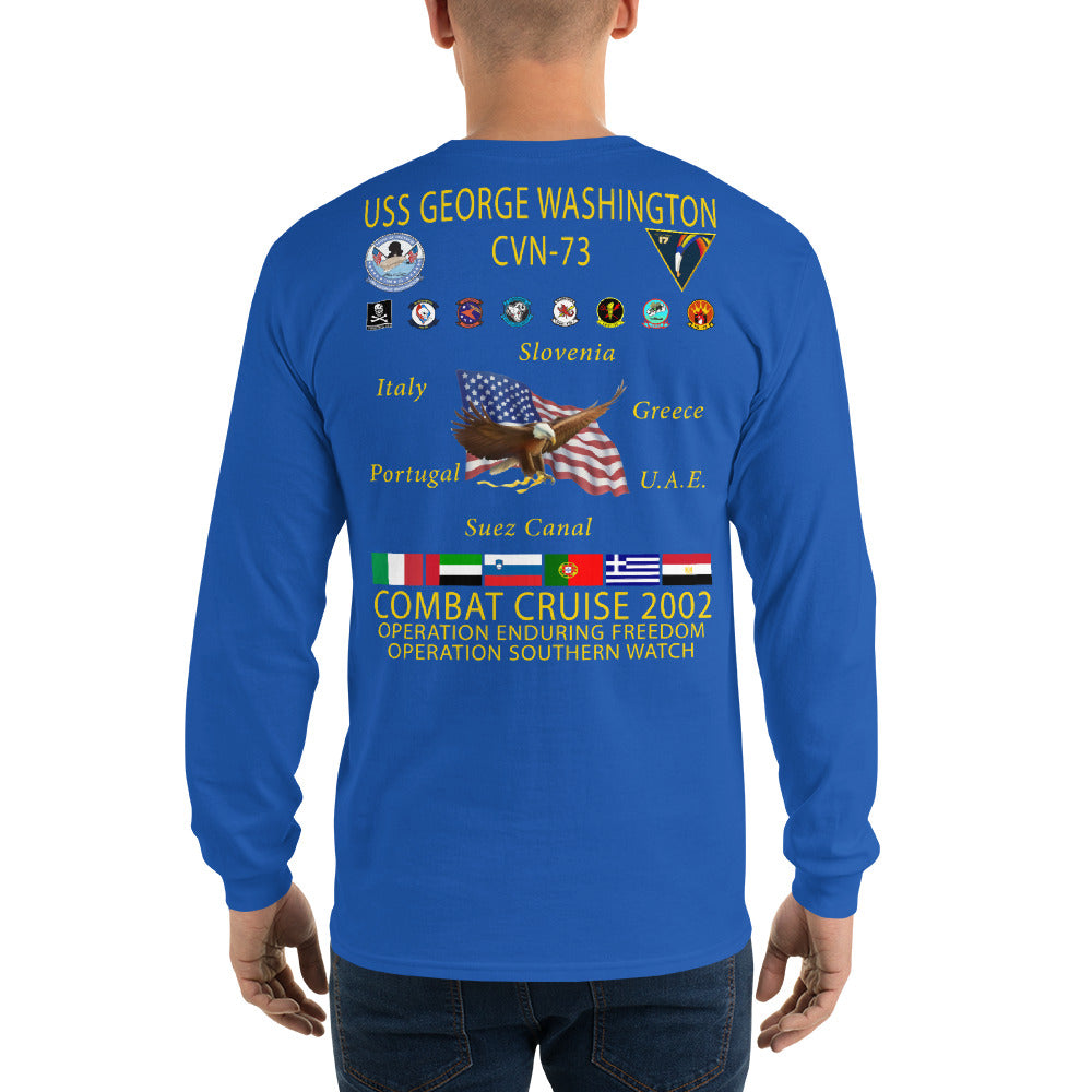 USS George Washington (CVN-73) 2002 Long Sleeve Cruise Shirt