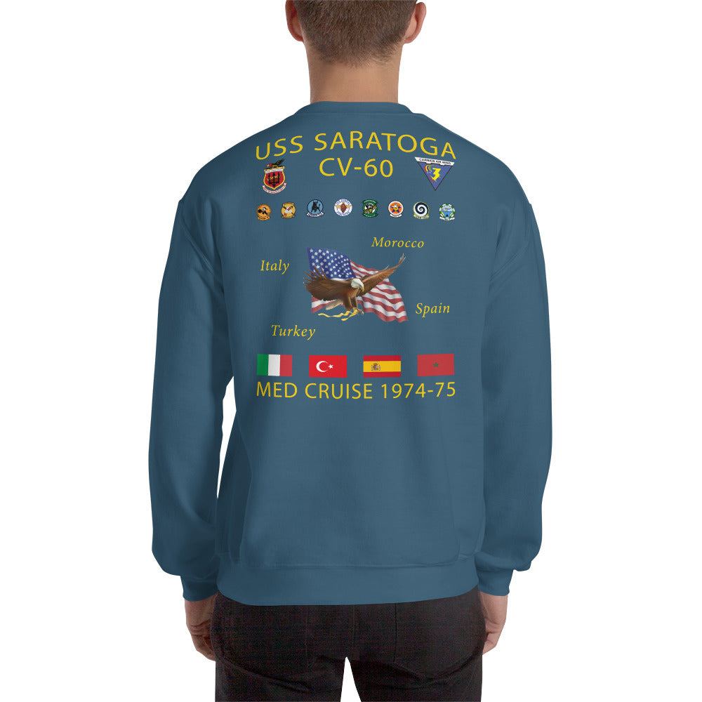 USS Saratoga (CVA-60) 1974-75 Cruise Sweatshirt