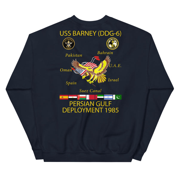 USS Barney (DDG-6) 1985 Cruise Sweatshirt
