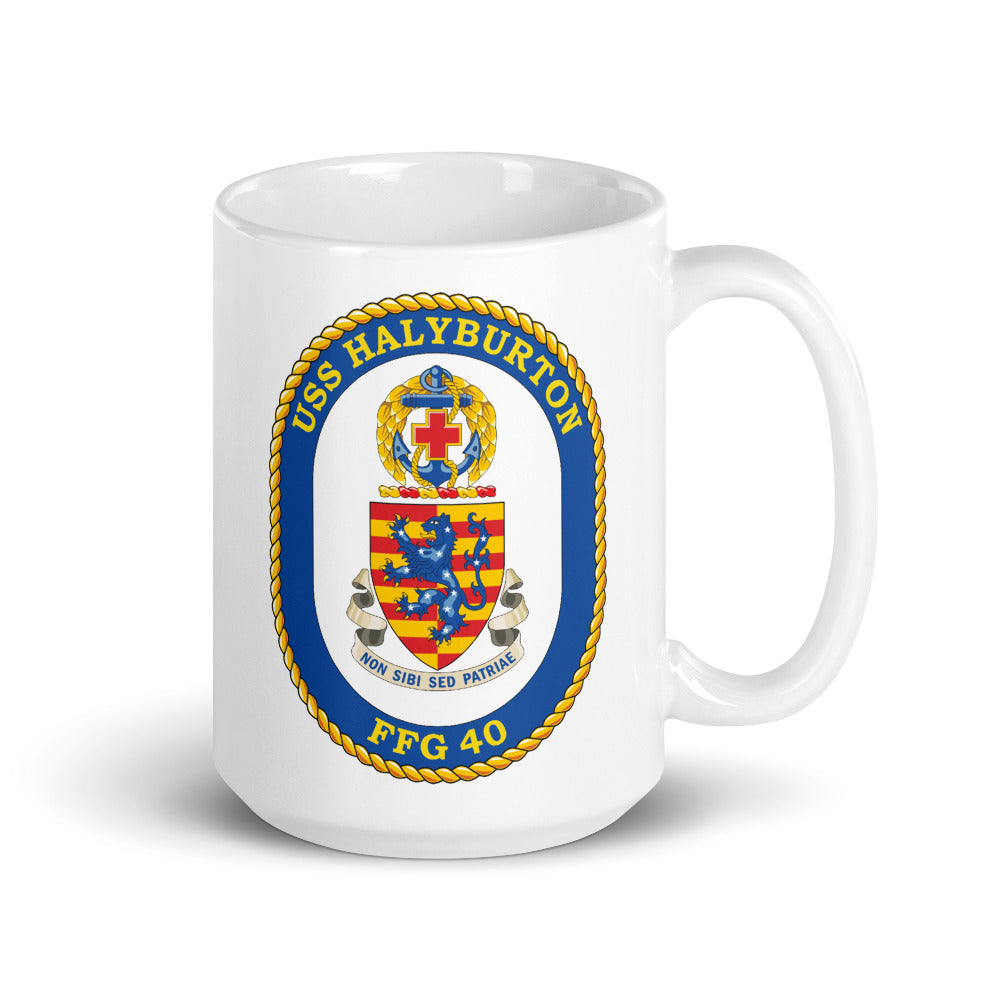 USS Halyburton (FFG-40) Ship's Crest Mug