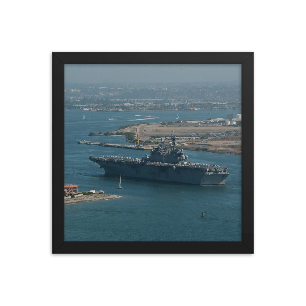 USS America (LHA-6) Framed Ship Photo