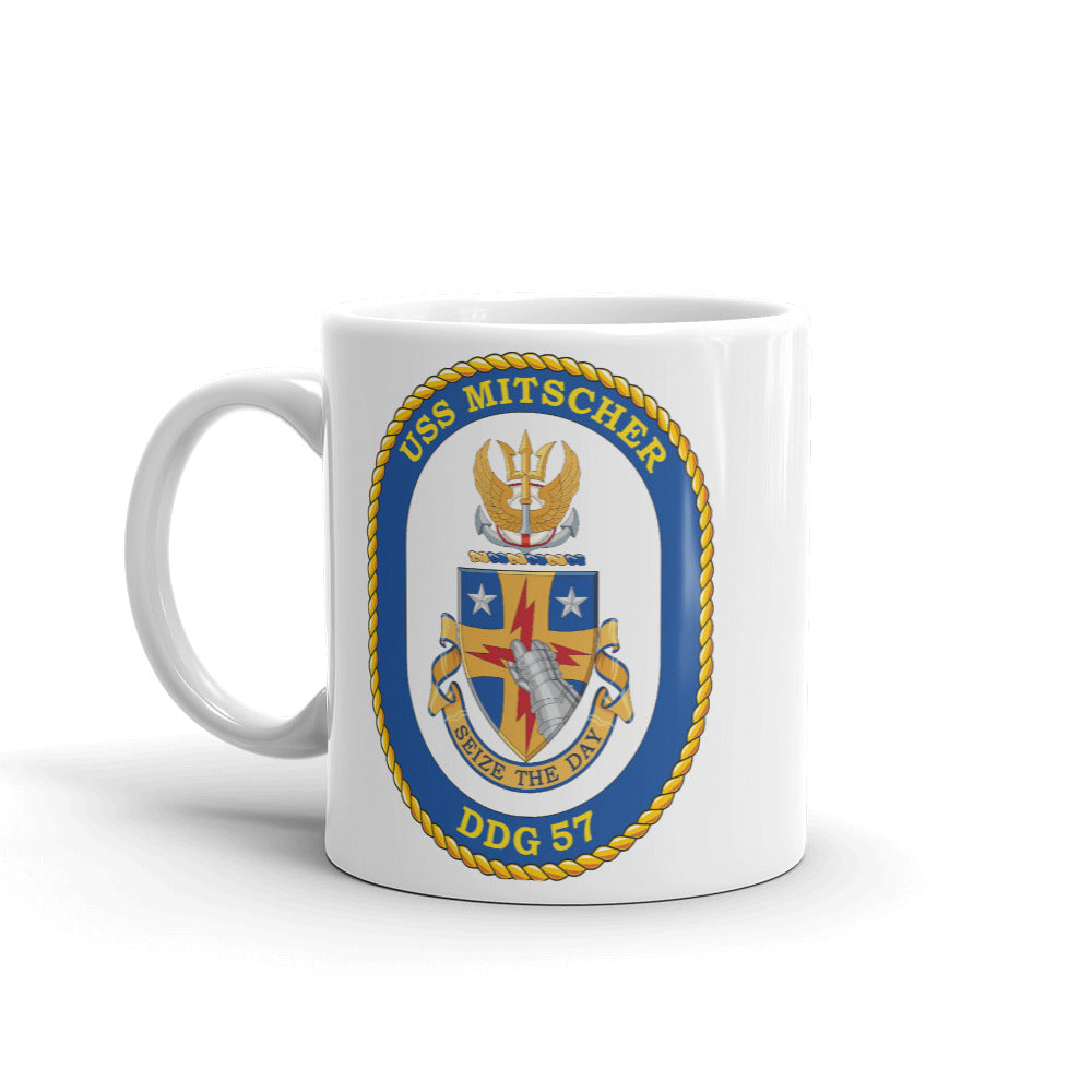 USS Mitscher (DDG-57) Ship's Crest Mug