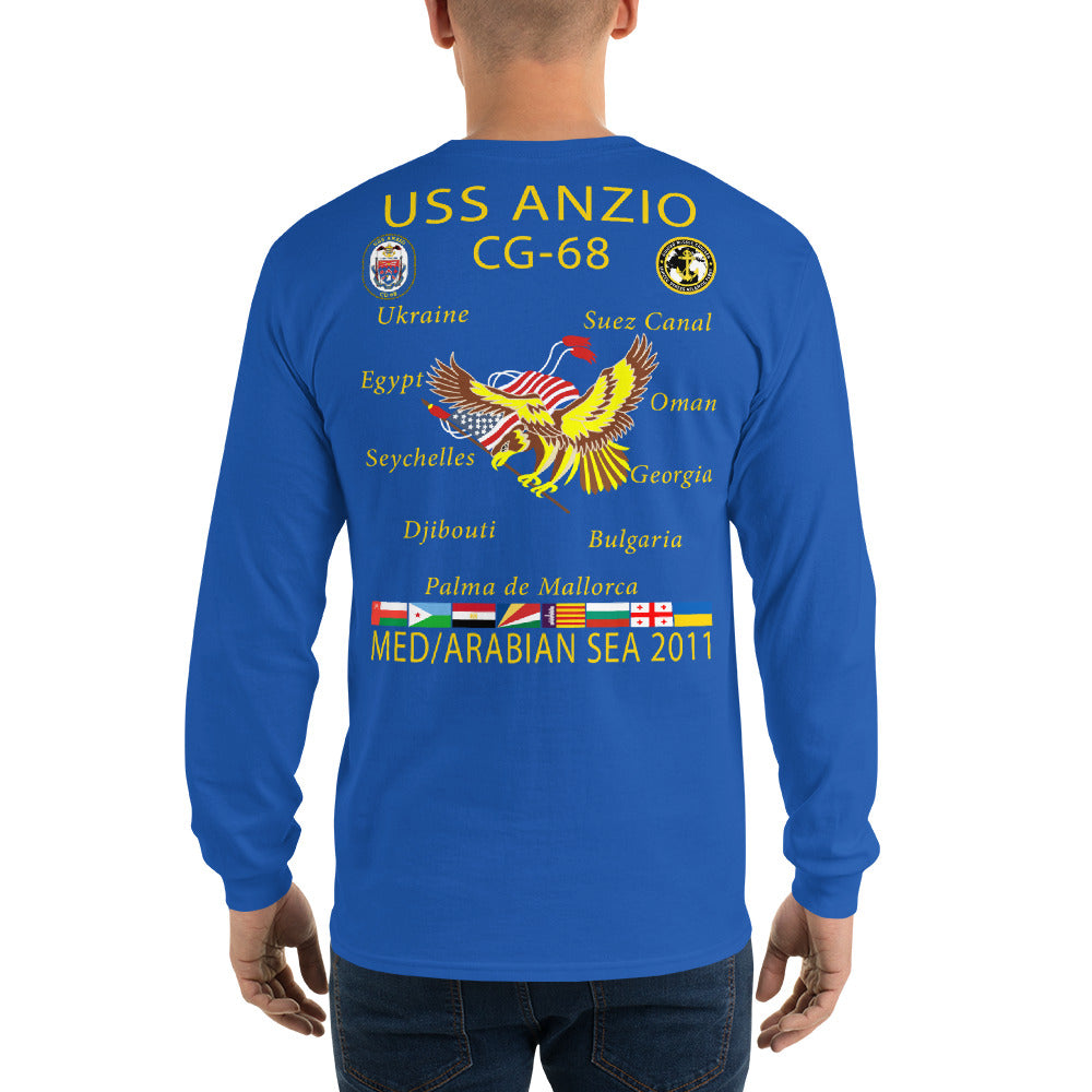 USS Anzio (CG-68) 2011 Long Sleeve Cruise Shirt