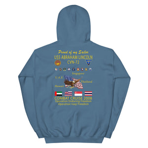 USS Abraham Lincoln (CVN-72) 2008 Cruise Hoodie - Family