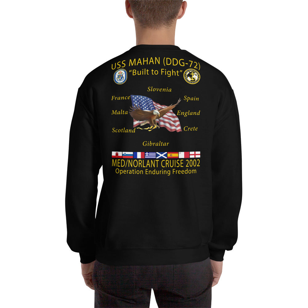 USS Mahan (DDG-72) 2002 Cruise Sweatshirt