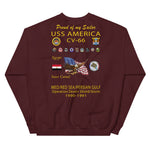 USS America (CV-66) 1990-91 Cruise Sweatshirt ver 1 - FAMILY