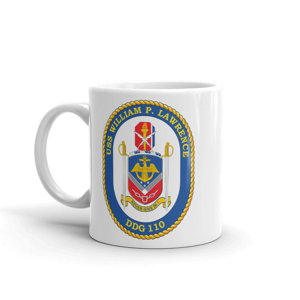 USS William P. Lawrence (DDG-110) Ship's Crest Mug