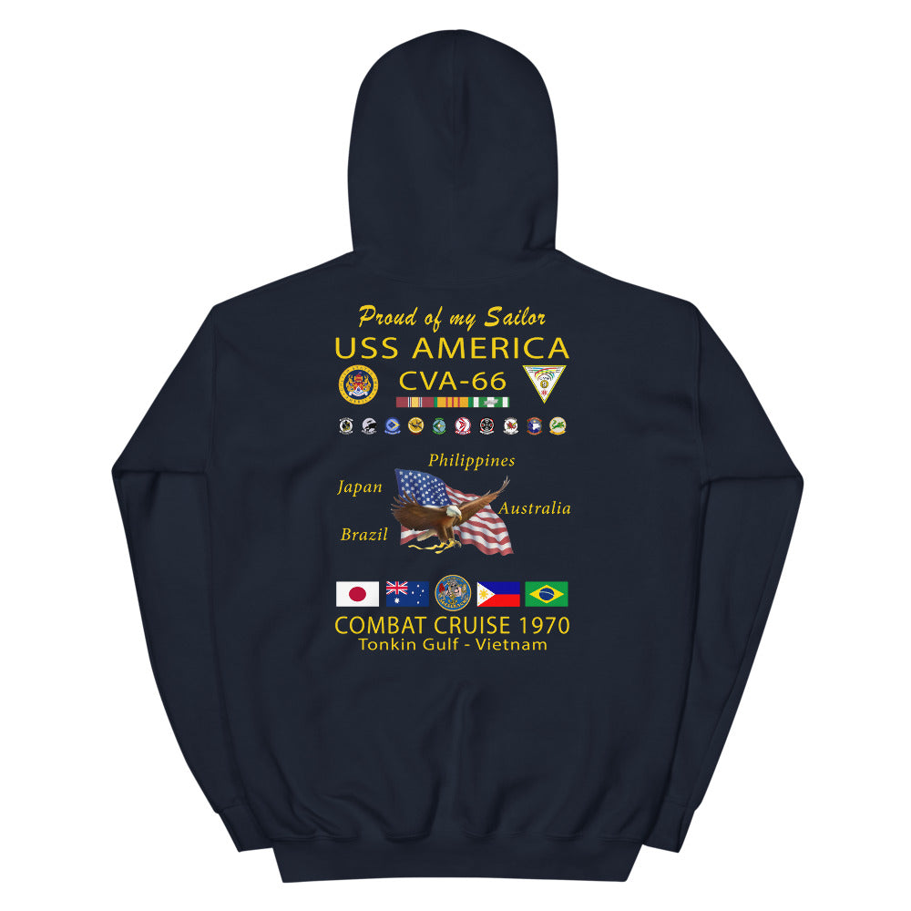 USS America (CVA-66) 1970 Cruise Hoodie - FAMILY