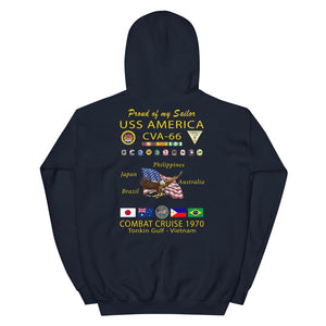 USS America (CVA-66) 1970 Cruise Hoodie - FAMILY
