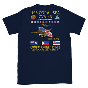 USS Coral Sea (CVA-43) 1971-72 Cruise Shirt