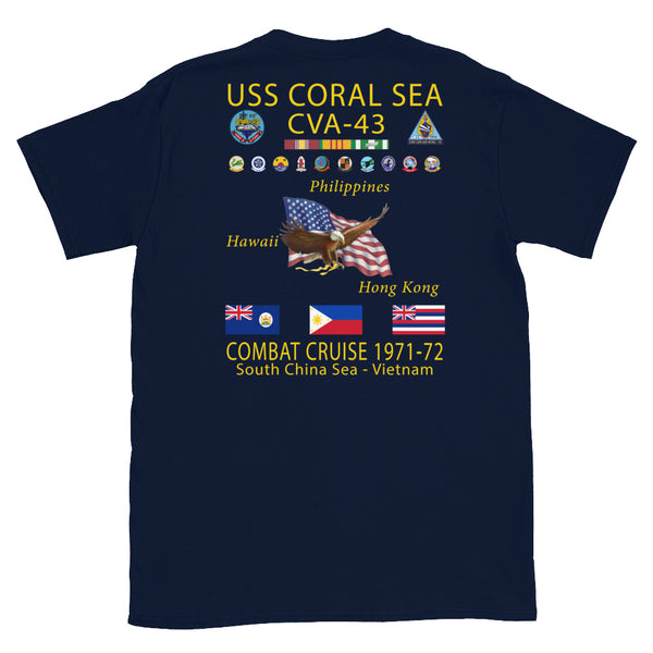 USS Coral Sea (CVA-43) 1971-72 Cruise Shirt
