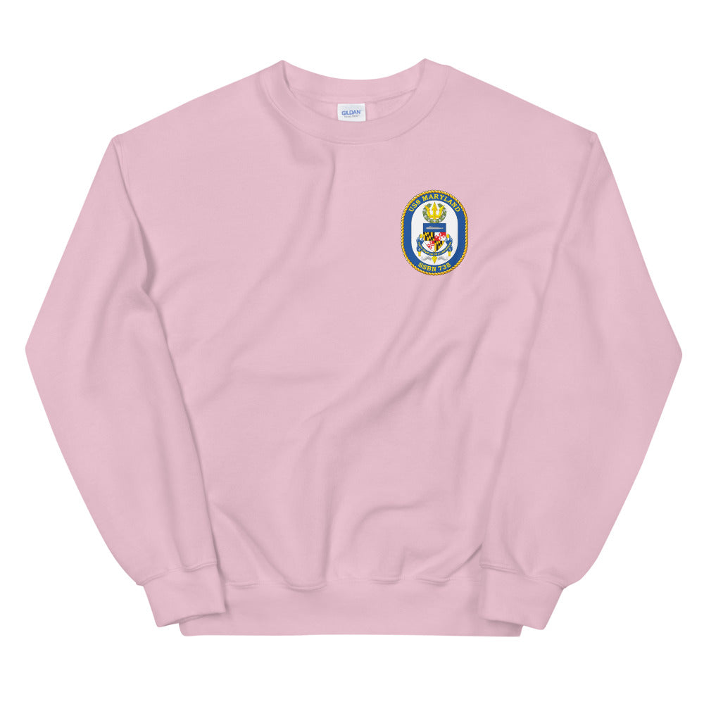 USS Maryland (SSN-738) Ship's Crest Sweatshirt