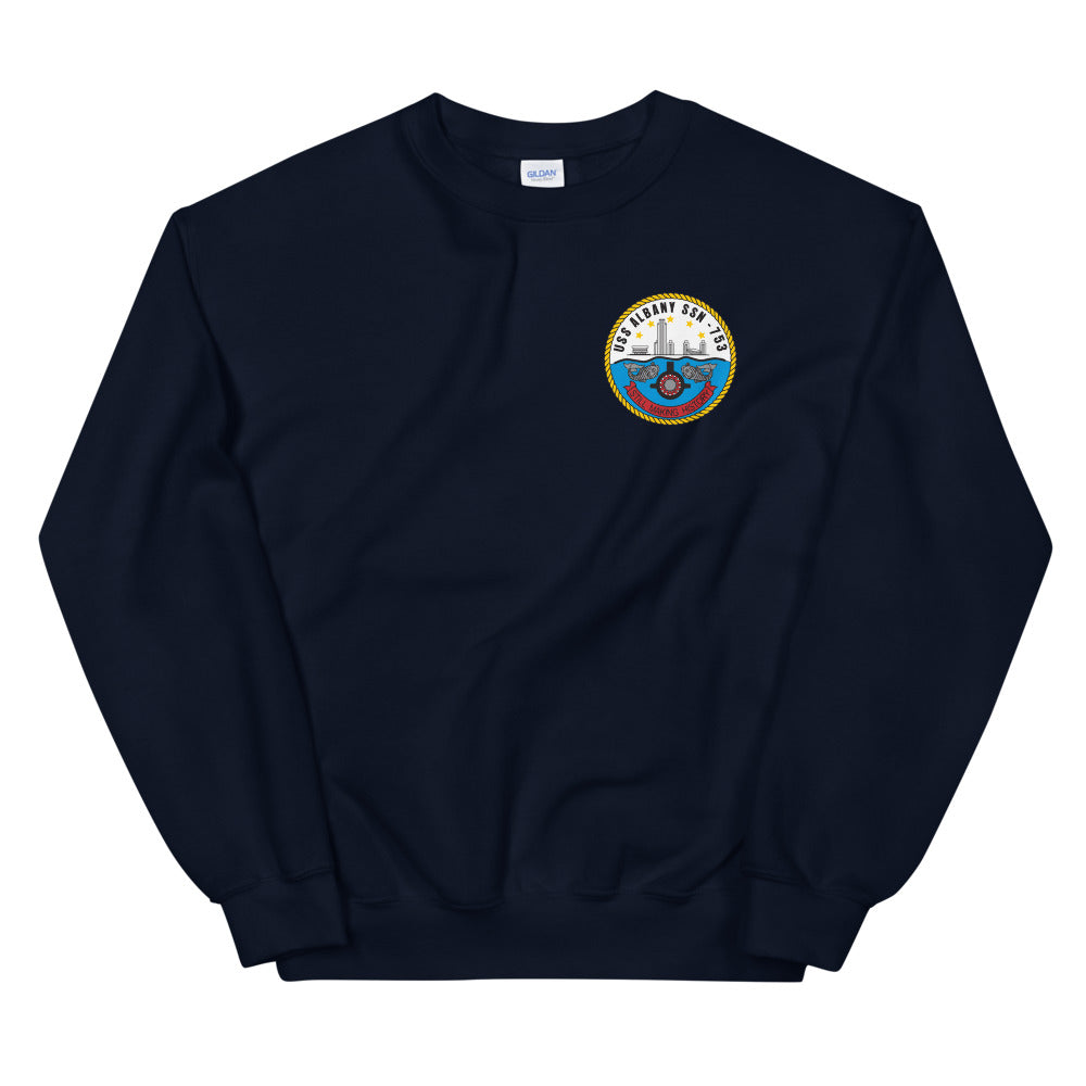 USS Albany (SSN-753) Ship's Crest Sweatshirt