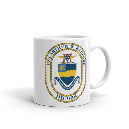 USS Arthur W. Radford (DD-968) Ship's Crest Mug