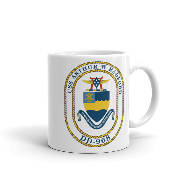 USS Arthur W. Radford (DD-968) Ship's Crest Mug