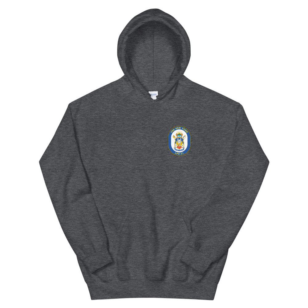 USS New York (LPD-21) Ship's Crest Hoodie