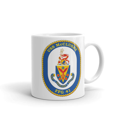 USS McClusky (FFG-41) Ship's Crest Mug