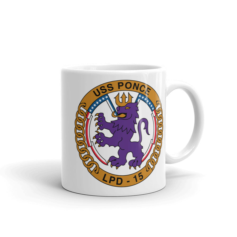 USS Ponce (LPD-15) Ship's Crest Mug
