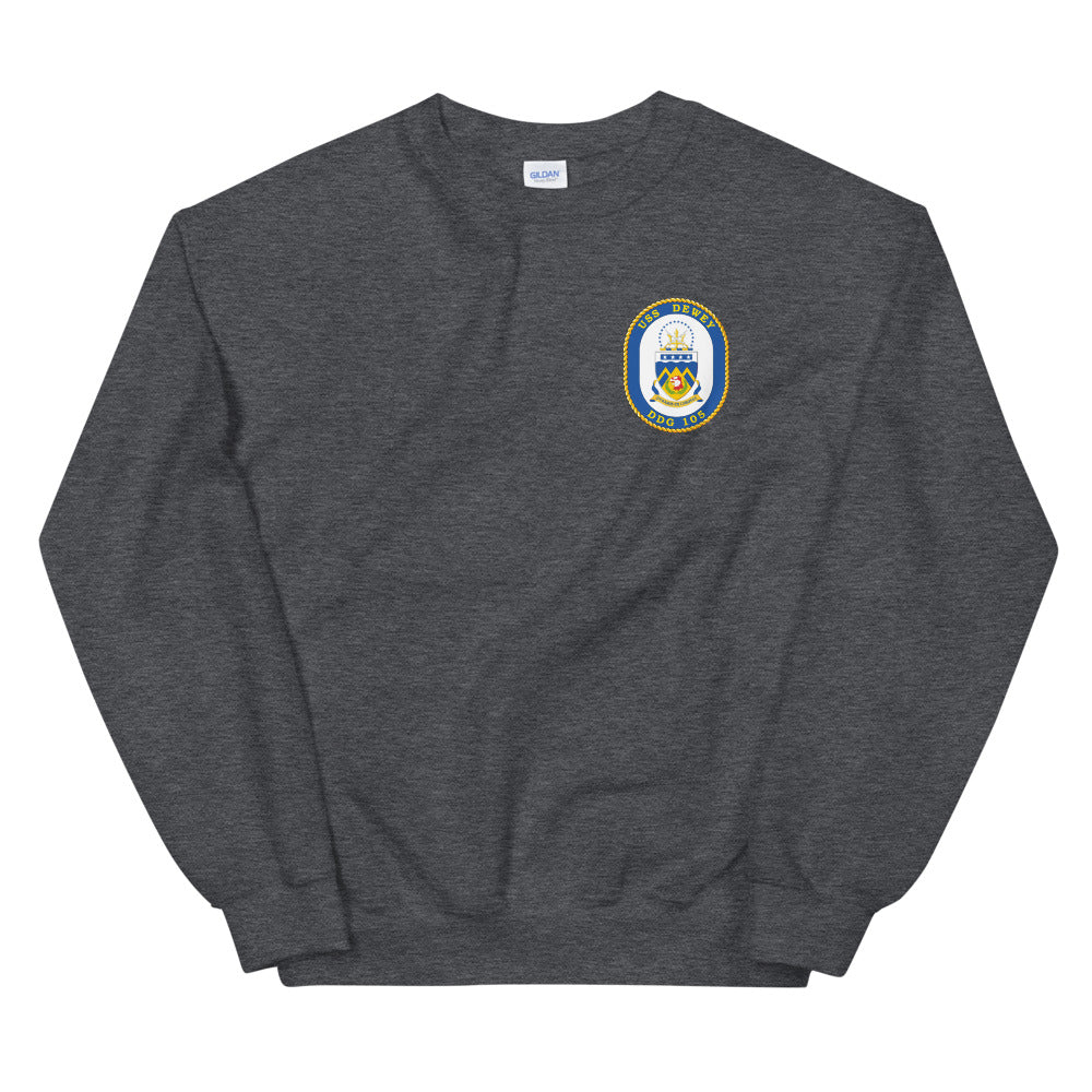 USS Dewey (DDG-105) Ship's Crest Sweatshirt