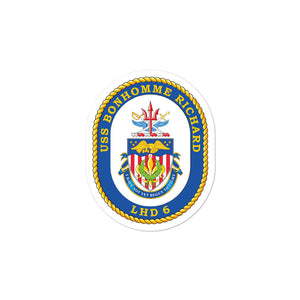USS Bonhomme Richard (LHD-6) Ship's Crest Vinyl Sticker