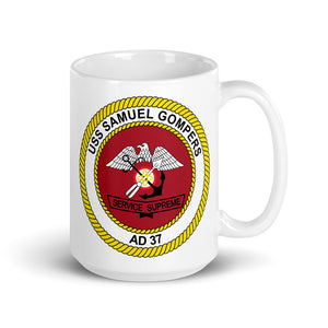 USS Samuel Gompers (AD-37) Ship's Crest Mug