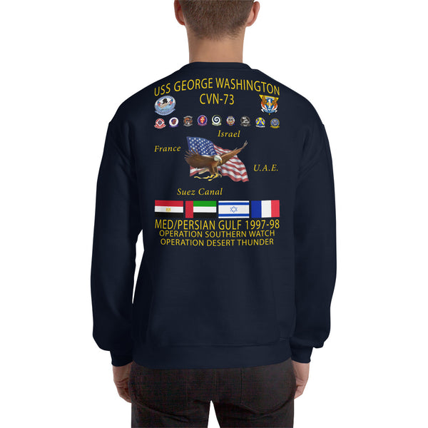 USS George Washington (CVN-73) 1997-98 Cruise Sweatshirt
