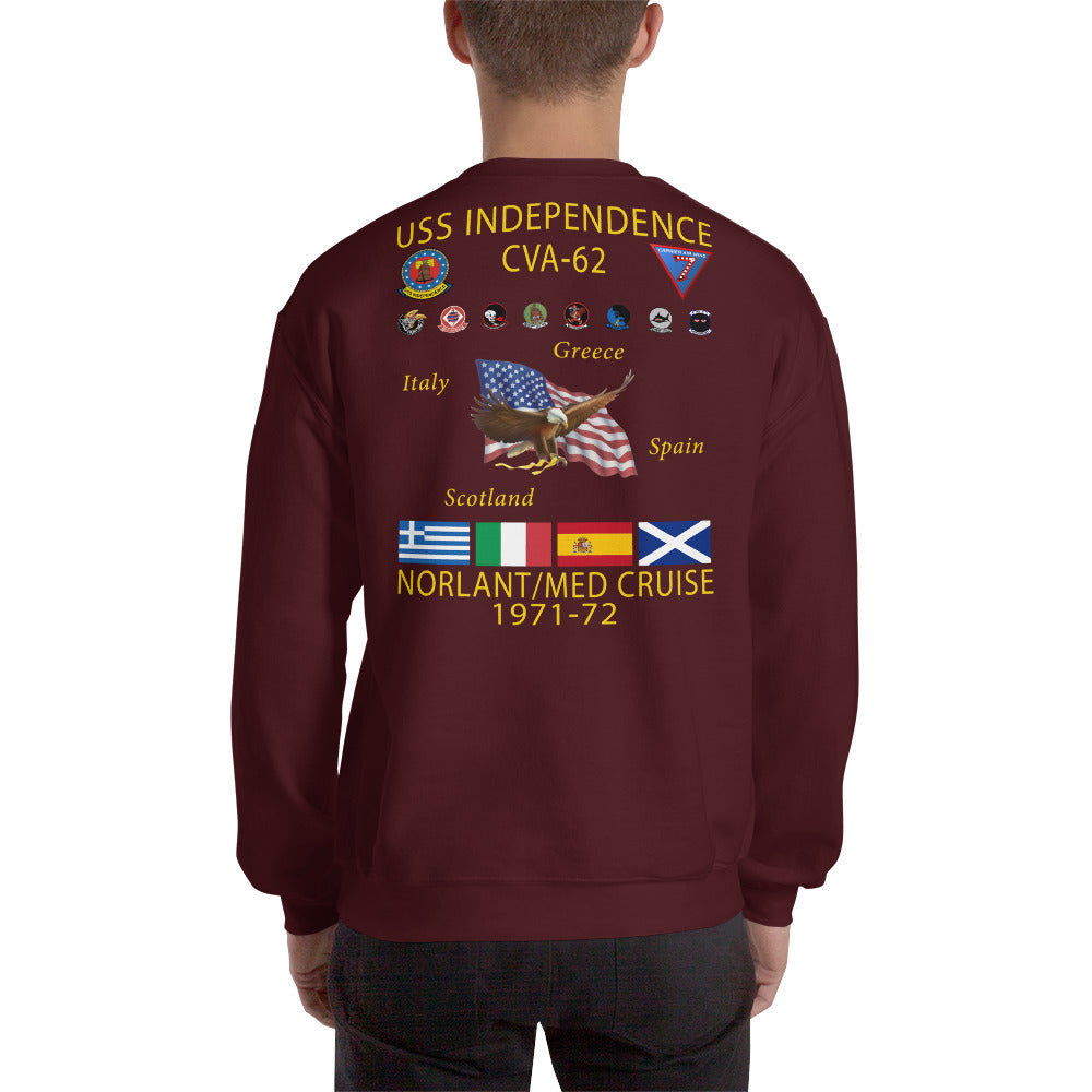 USS Independence (CVA-62) 1971-72 Cruise Sweatshirt