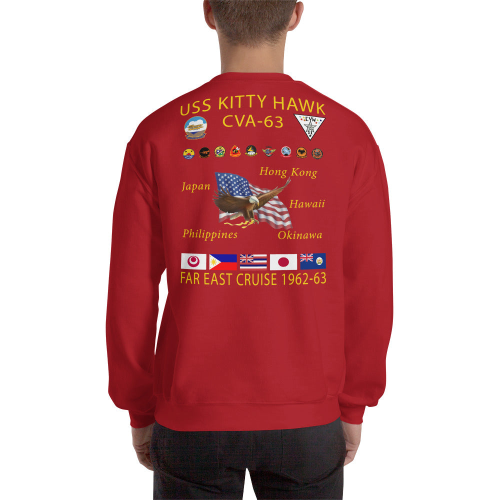 USS Kitty Hawk (CVA-63) 1962-63 Cruise Sweatshirt