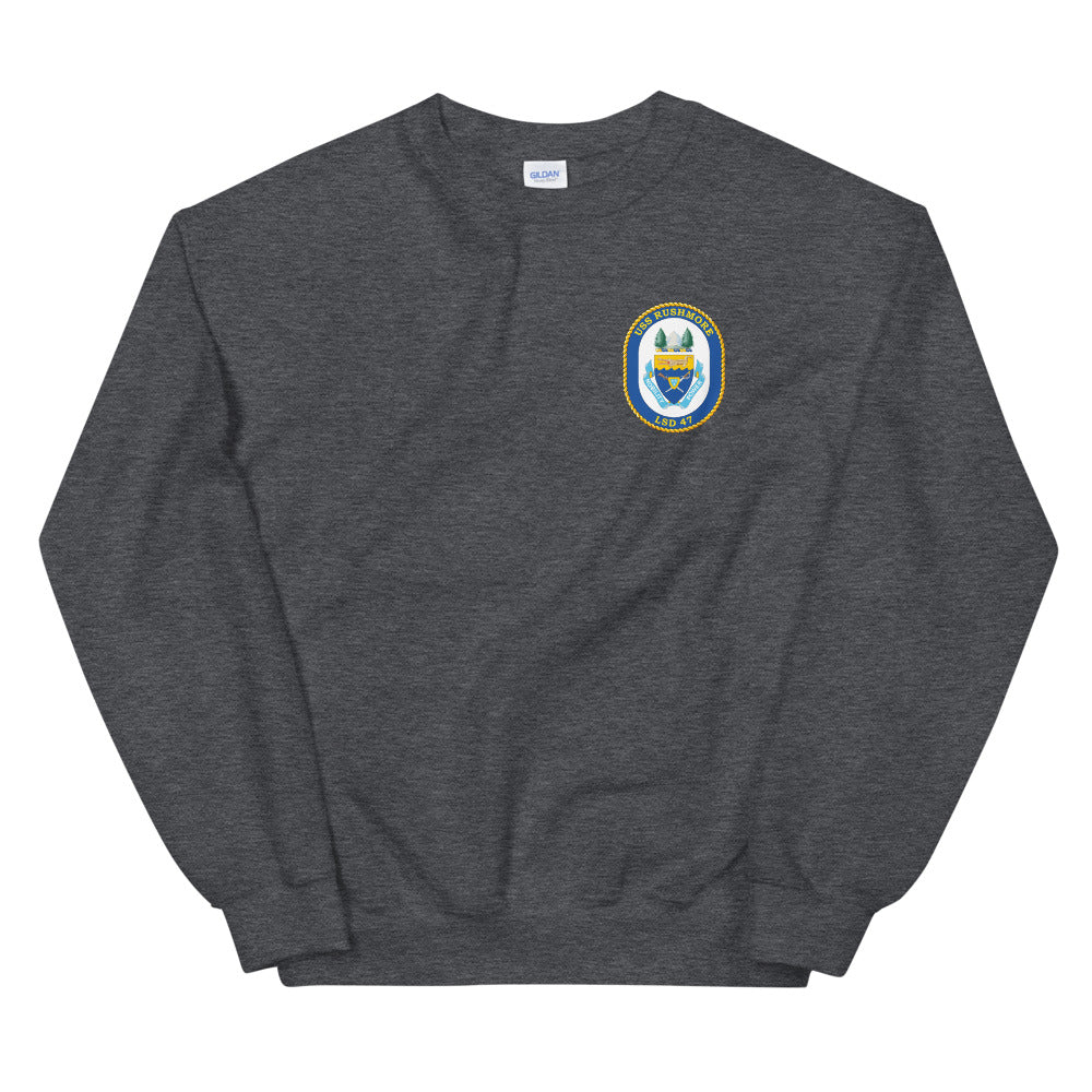 USS Rushmore (LSD-47) Ship's Crest Sweatshirt