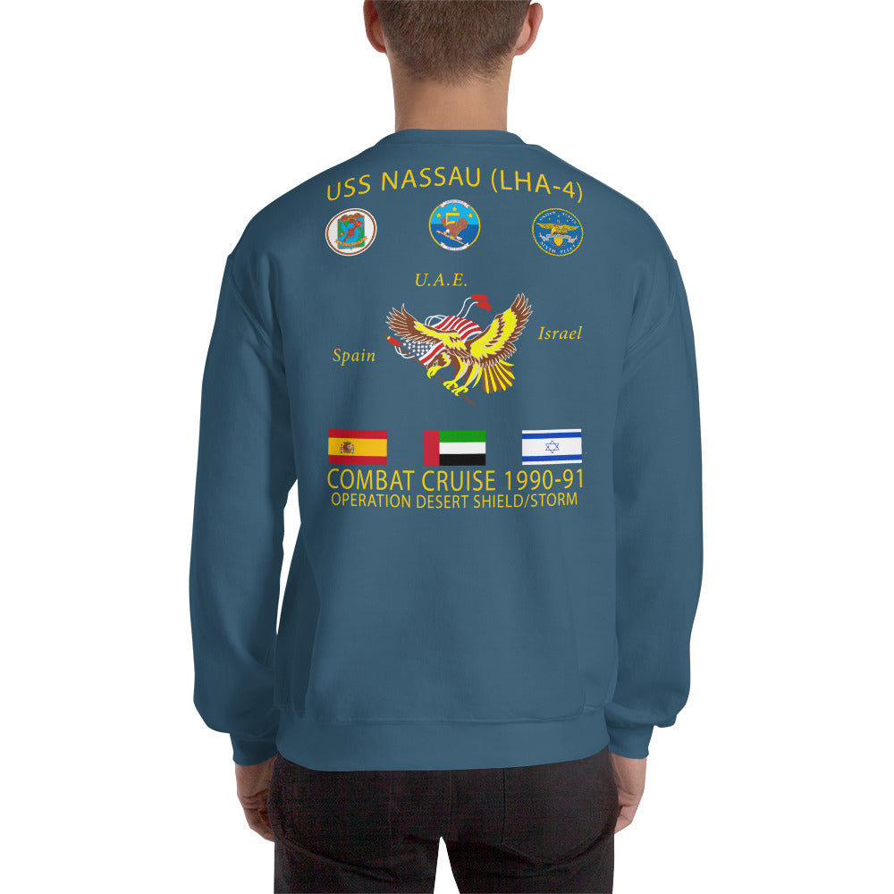 USS Nassau (LHA-4) 1990-91 Cruise Sweatshirt