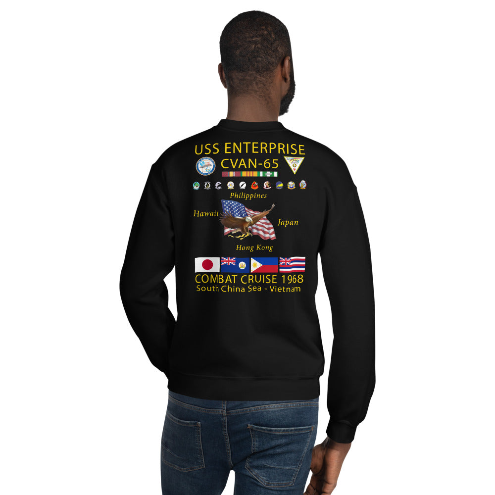 USS Enterprise (CVAN-65) 1968 Cruise Sweatshirt