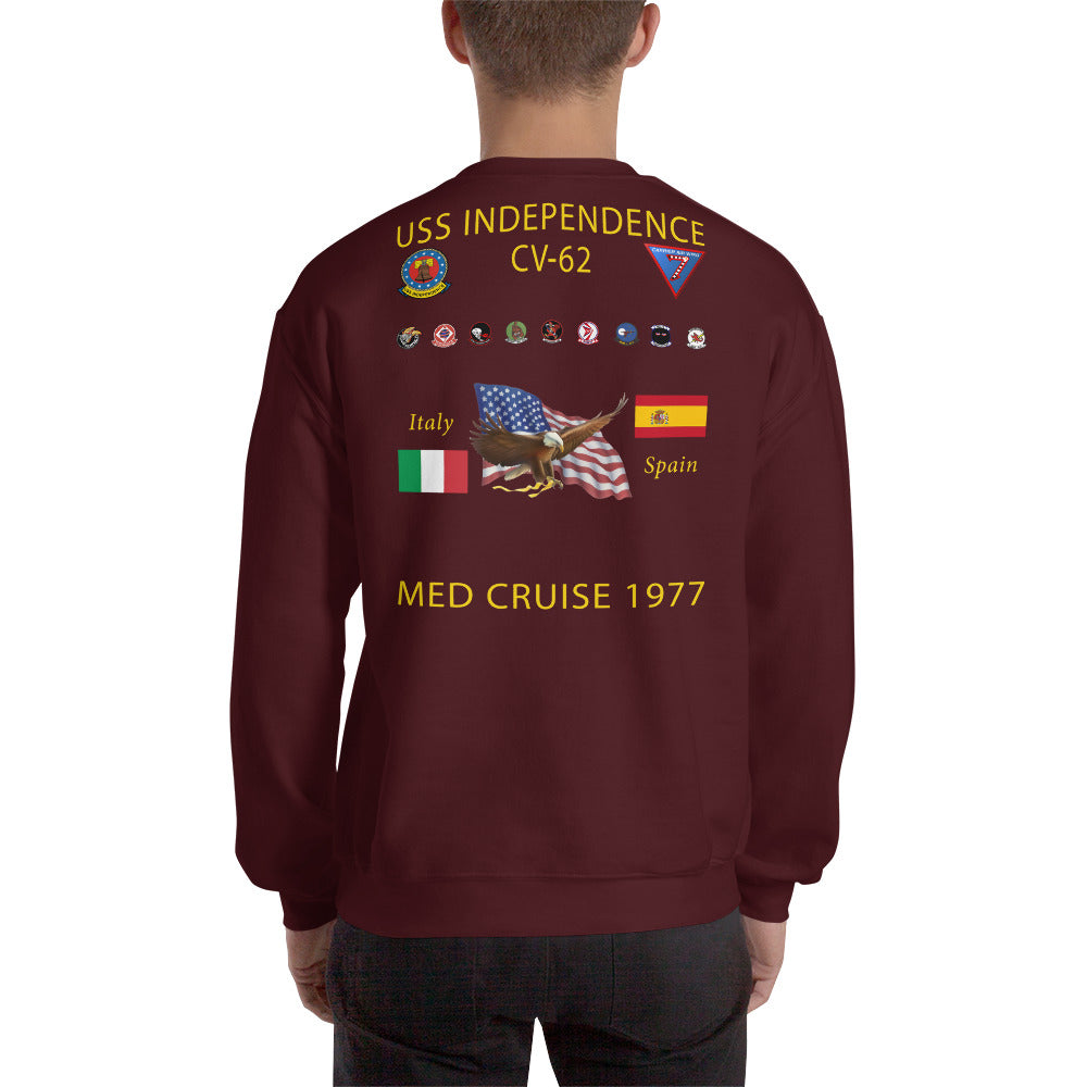USS Independence (CV-62) 1977 Cruise Sweatshirt