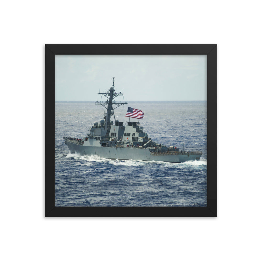 USS Curtis Wilbur (DDG-54) Framed Ship Photo