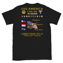 Load image into Gallery viewer, USS America (CVA-66) 1972-73 Cruise Shirt