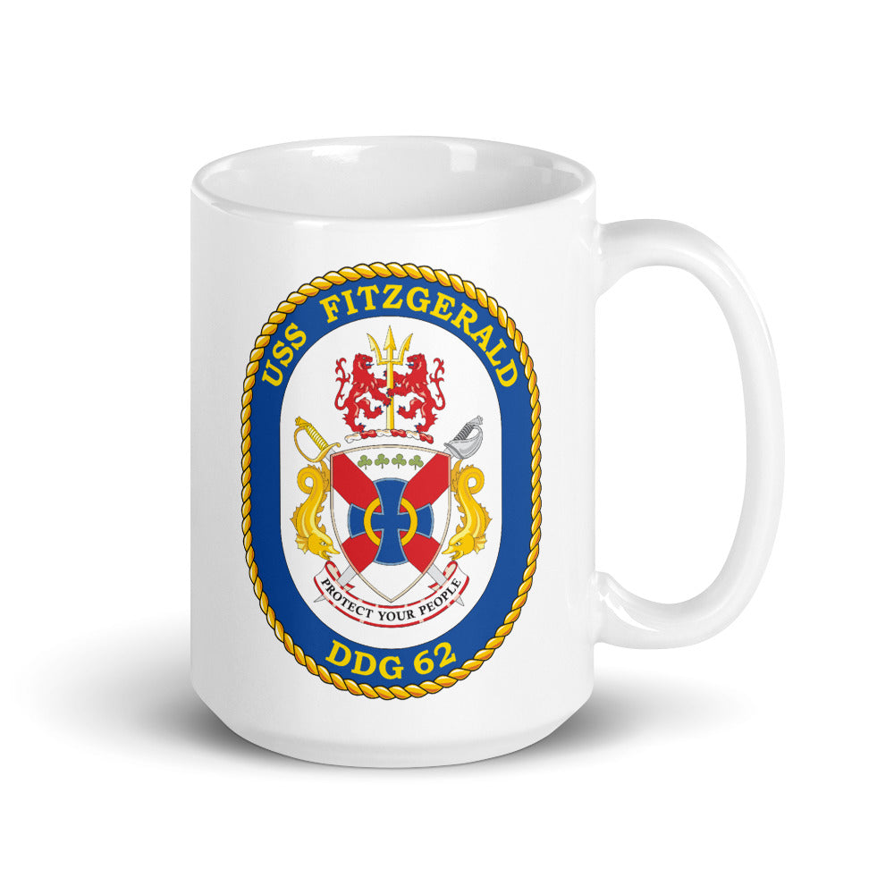 USS Fitzgerald (DDG-62) Ship's Crest Mug